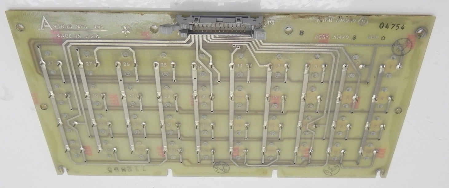 Avtron Keyboard A14793 Rev D - Advance Operations