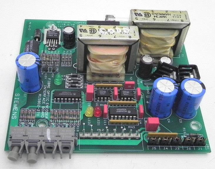 Siemens Fiber Optic Encoder Board Used R15B02-270 - Advance Operations