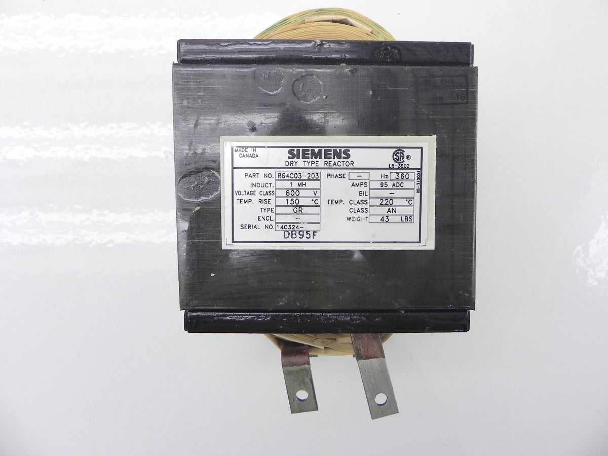 Siemens Dry Type Reactor R64C03-203 1MH - Advance Operations
