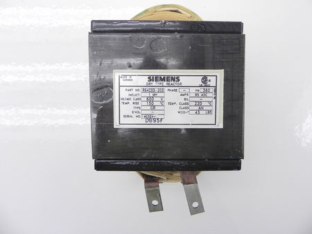 Siemens Dry Type Reactor R64C03-203 1MH - Advance Operations