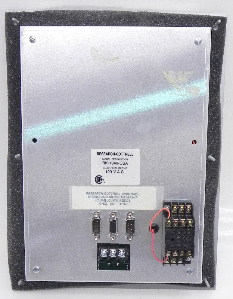 Research-Cottrell Keypad Display Panel RK-1349-CSA - Advance Operations
