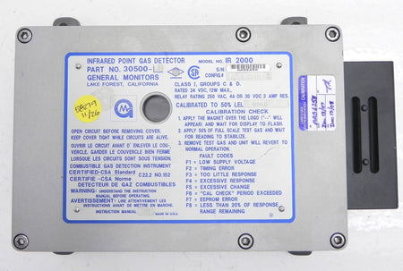 General Monitors Point Gas Detector IR 2000  30500 - Advance Operations