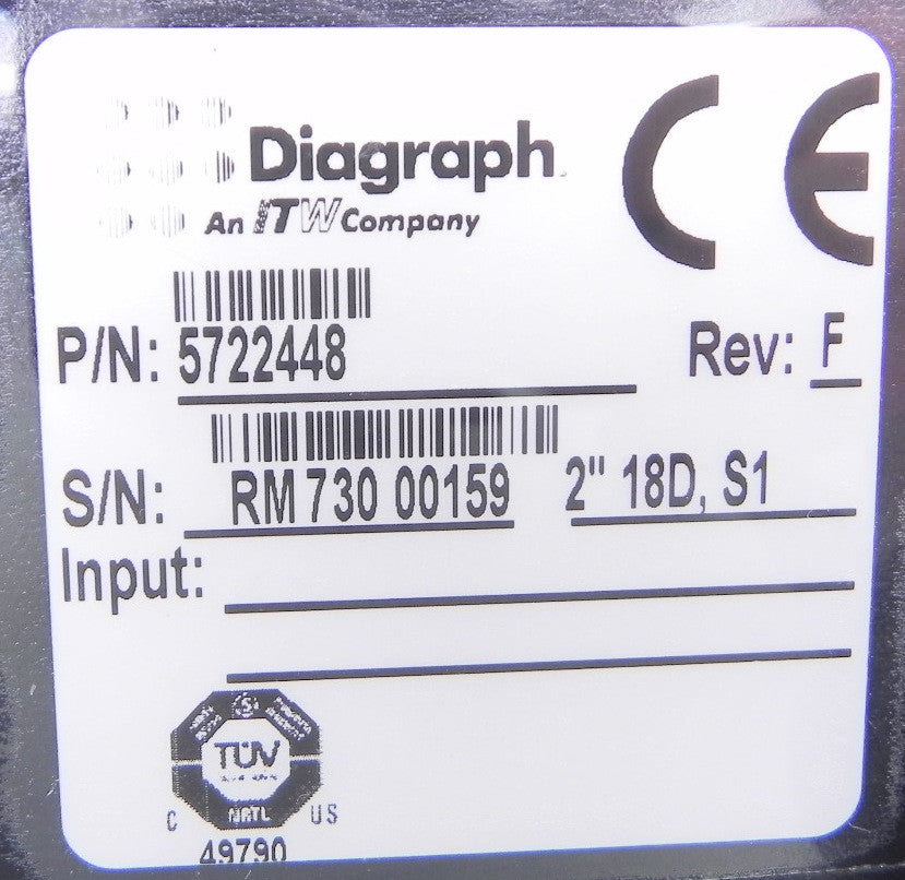 Diagraph Print Head IV 2" 18D Porous 5722448 - Advance Operations