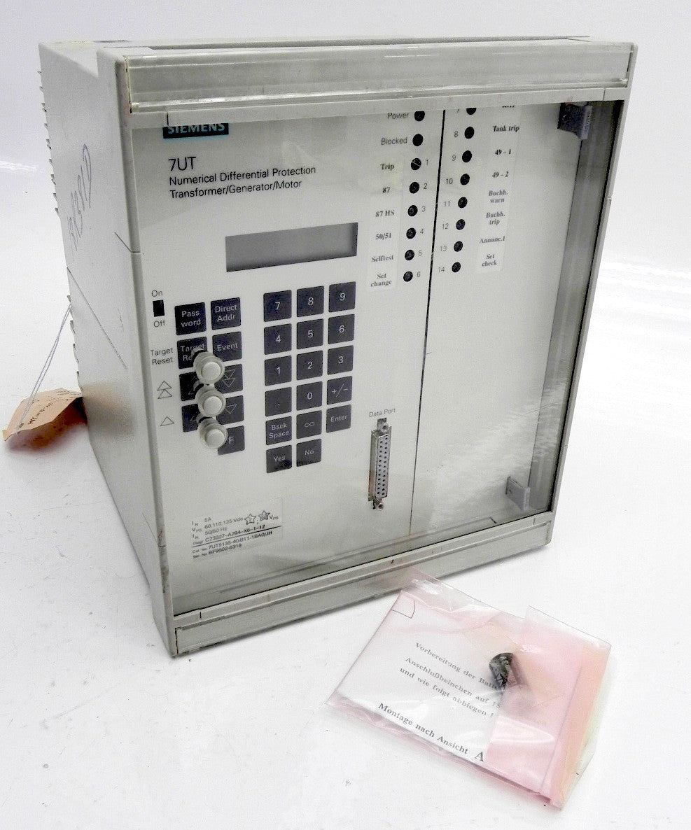 Siemens Differential Protection Transformer 7UT5135 - Advance Operations
