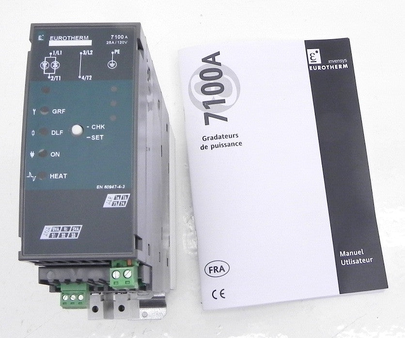 Invensys Eurotherm Single Phase Thyristor Heater Power Controller 7100A 25A 120 Vac 1 Year Warranty - Advance Operations