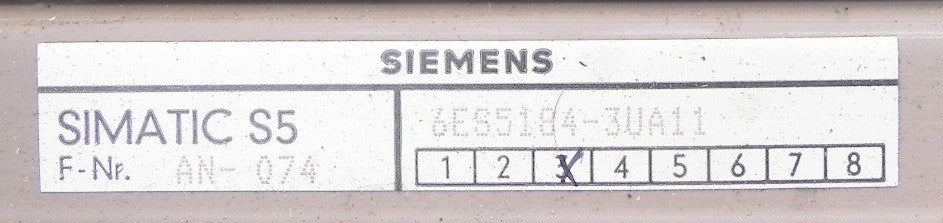 Siemens 21 Slots Expension Chassis 6ES5184-3UA11 - Advance Operations