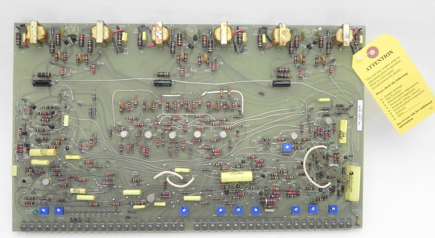 General Electric Main Control Card 193X530BBG01 - Advance Operations