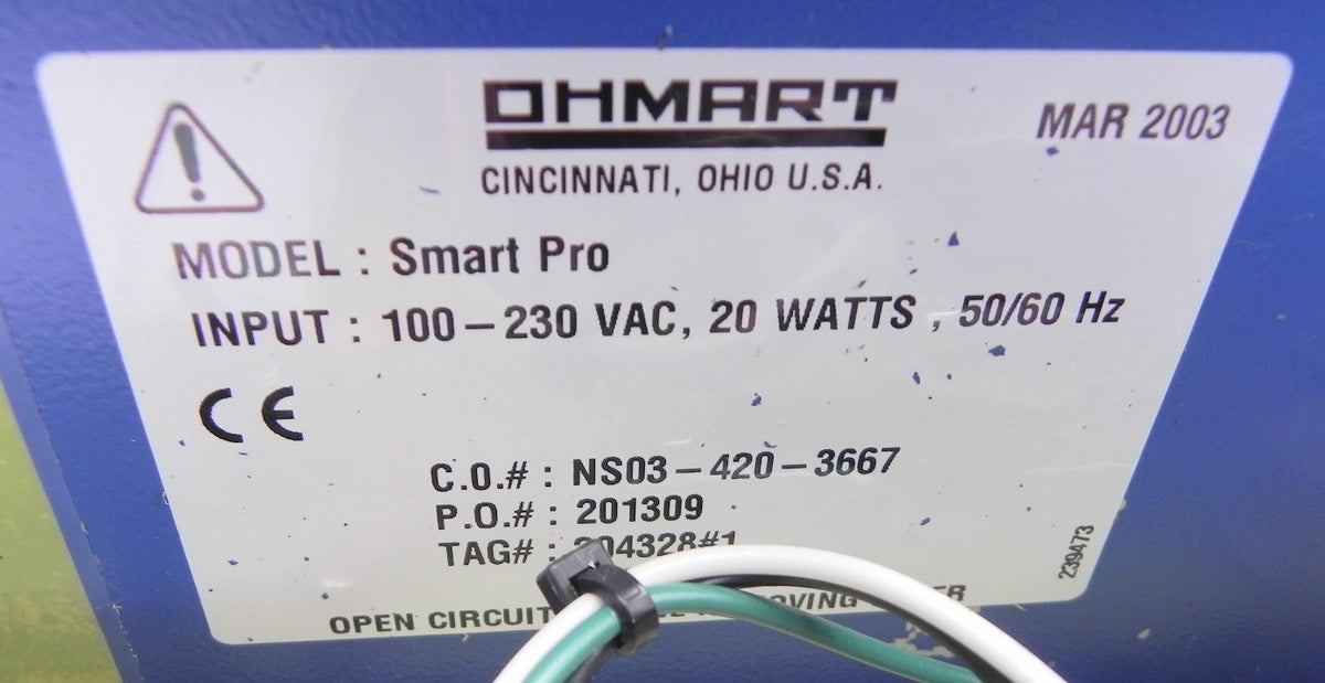 Ohmart Measurement Controller Smart Pro - Advance Operations