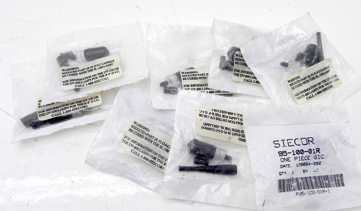 Corning Siecor Fiber connectors 95-100-01R (Lot of 9) - Advance Operations