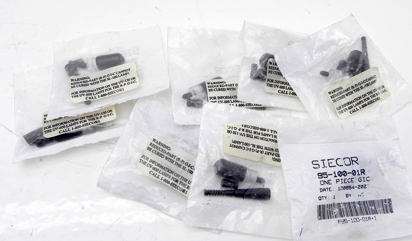 Corning Siecor Fiber connectors 95-100-01R (Lot of 9) - Advance Operations