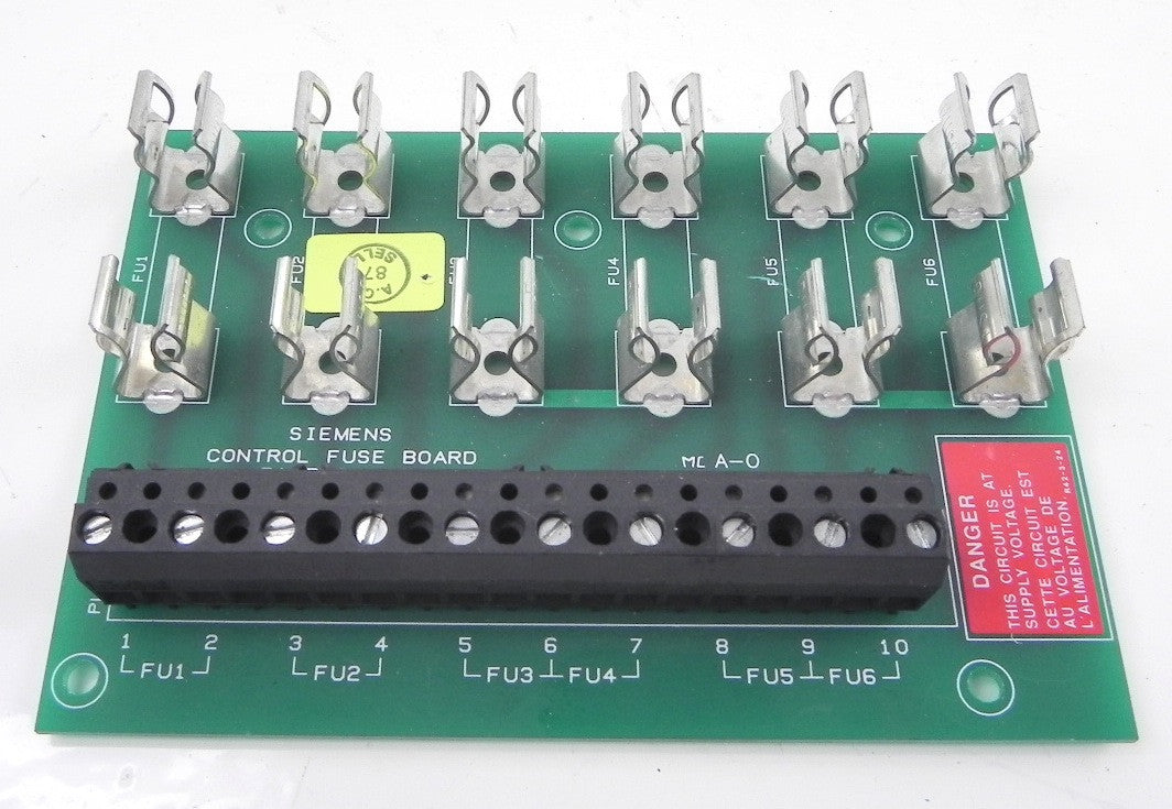 Siemens Control Fuse Board R15B02-233 Used - Advance Operations