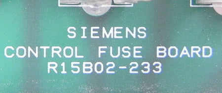 Siemens Control Fuse Board R15B02-233 Used - Advance Operations