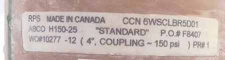 RPS ABCO Fiberglass FRP Coupling Straight  4" - Advance Operations