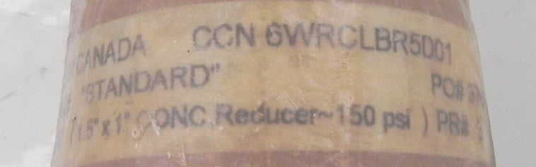 RPS ABCO Fiberglass FRP Concentric Reducer 2" x 1" - Advance Operations