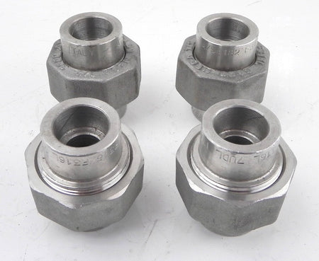 Dixon Stainless Welded Union Fitting 1/2" (Lot of 4) - Advance Operations