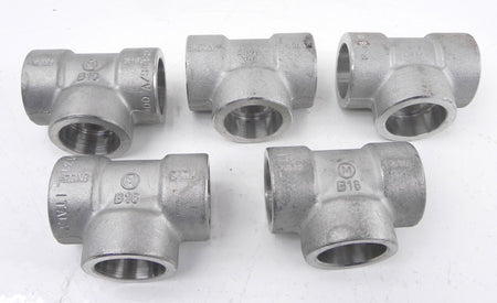 Merit Stainless Steel Forged Tee Welded 1" (Lot of 5) - Advance Operations