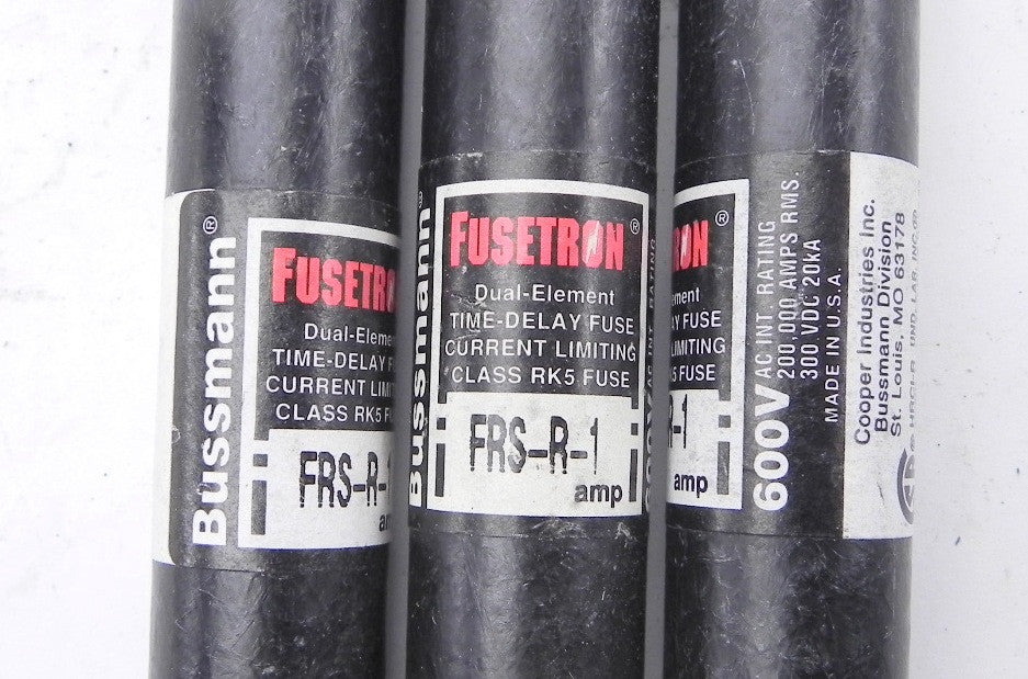 Bussmann Fusetron Time Delay Fuse FRS-R-1 (17) - Advance Operations