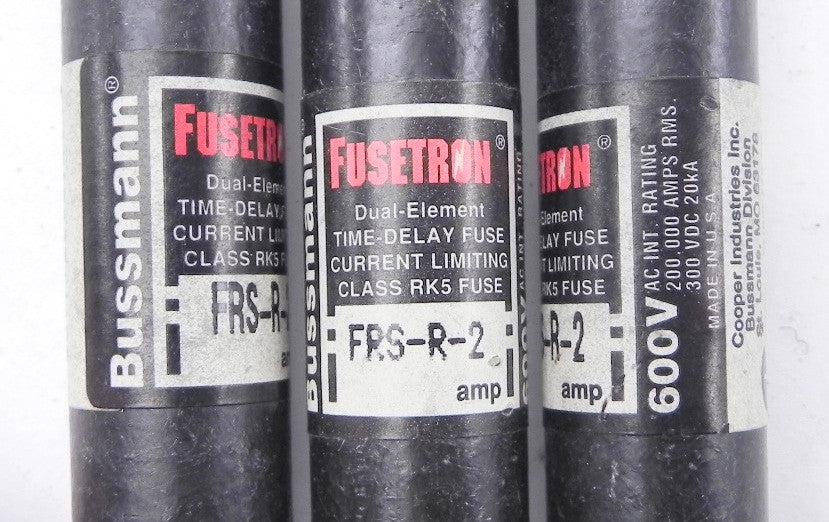 Bussmann Fusetron Time Delay Fuse FRS-R-2 (18) - Advance Operations