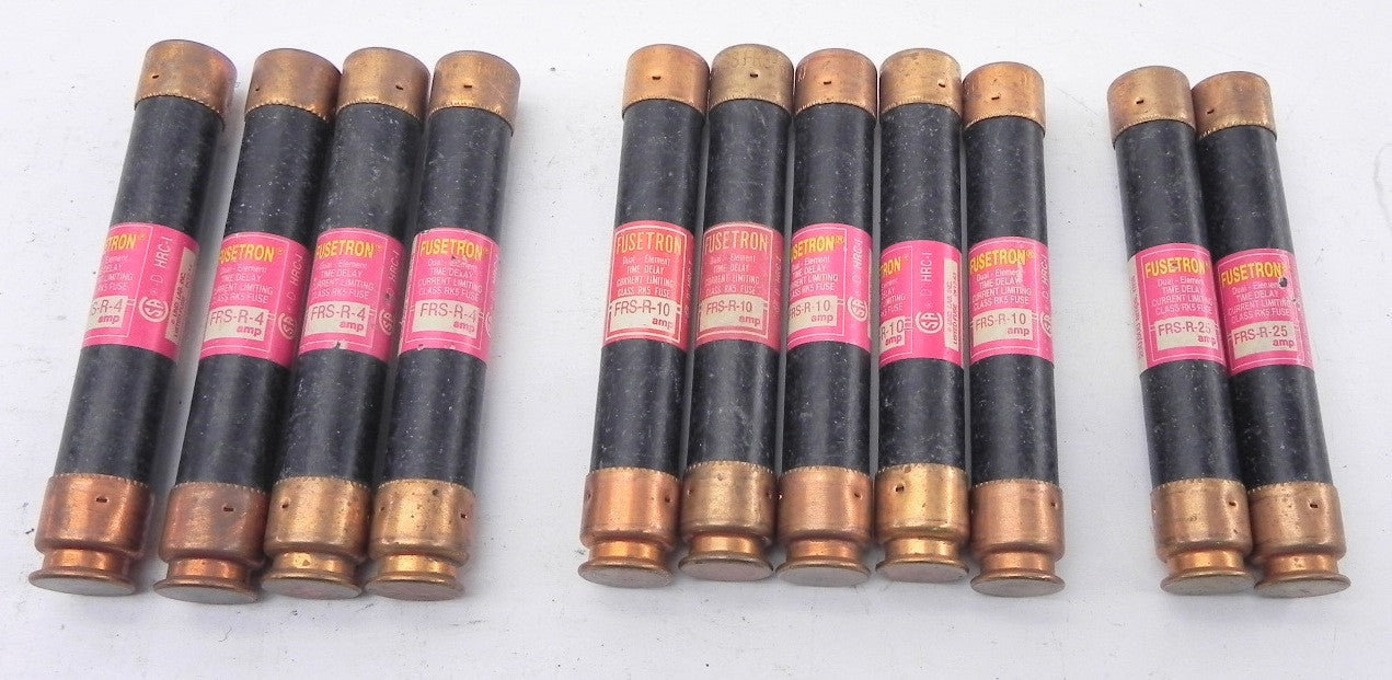 Bussmann Fusetron Time Delay Fuse FRS  (Lot of 11) - Advance Operations