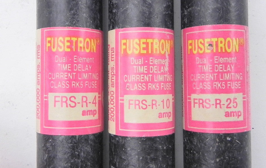 Bussmann Fusetron Time Delay Fuse FRS  (Lot of 11) - Advance Operations