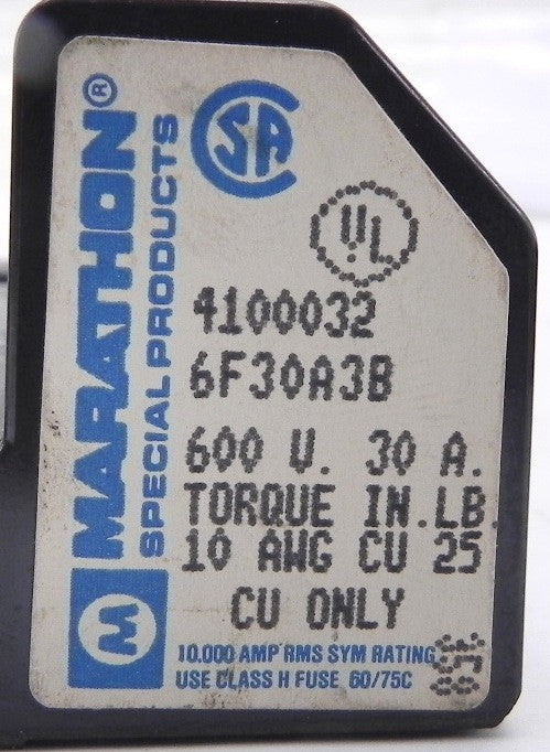 Marathon 3 Fuse Holder 6F30A3B (Lot of 8) - Advance Operations