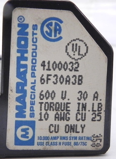 Marathon 3 Fuse Holder 6F30A3B (Lot of 8) - Advance Operations