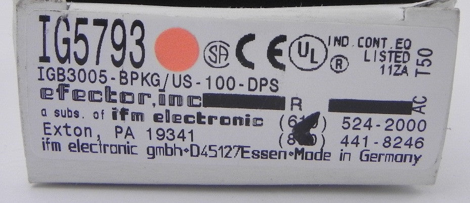 Efector Inductive Proxility Switch IG5793 (Lot of 2) - Advance Operations