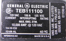 Load image into Gallery viewer, GE Molded Case Circuit Breaker TEB111100 - Advance Operations
