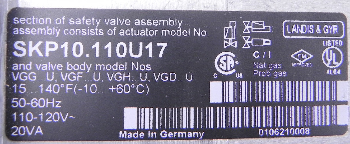 Landis Electro Hydraulic Actuator SKP10.110U17 - Advance Operations