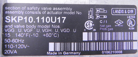 Landis Electro Hydraulic Actuator SKP10.110U17 - Advance Operations