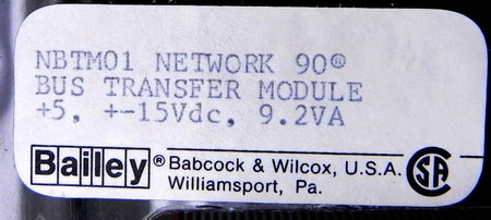 Bailey Network Bus Transfer Module NBTM01 - Advance Operations