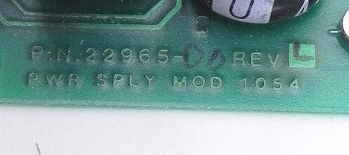 Rosemount Power Supply Board 22965-00 1054/5200 - Advance Operations
