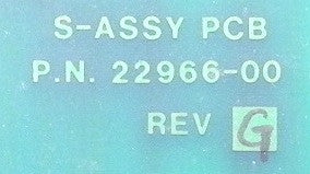 Rosemount Analytical PCB Display 22966-00 Rev G - Advance Operations