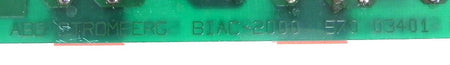 ABB Stromberg PC Board BIAC-2000 570 03401 - Advance Operations