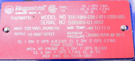 Magnetrol Flow Level Switch TDF-1000-E00/6T1-1220-005 - Advance Operations