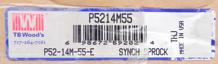 TB Wood's Timing Synchronous Sprocket P52-14M-55-E - Advance Operations