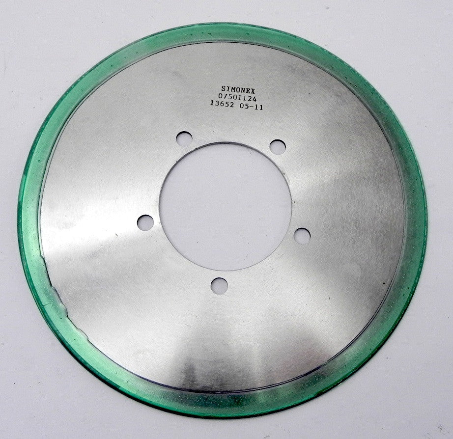 Simonex Slitter Cutting Blade Single Bevel Sharp 07501124 7-7/8" - Advance Operations