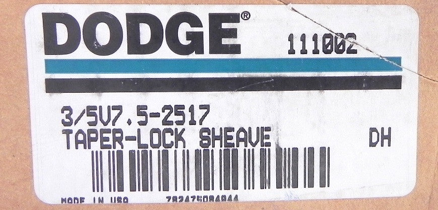 Dodge Three Grooves Taper-Lock Sheave  3 / 5V7.5 -2517 - Advance Operations
