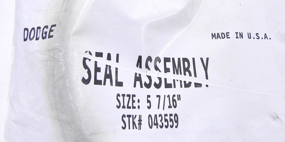 Dodge Pillow Block Seal Assembly 043559  5-7/16" (2) - Advance Operations