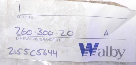 Walby Hydraulic Oil Seal  260-300-20 - Advance Operations