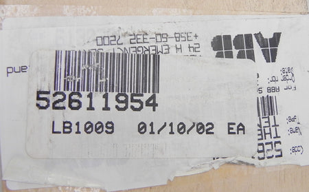 ABB Detector  Glass Ulma Tempax  52611954 - Advance Operations