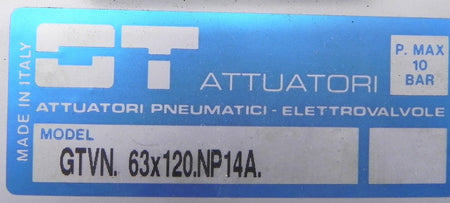 GT Pneumatic Actuator GTX GTVN 63x120NP14A - Advance Operations