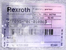 Load image into Gallery viewer, Rexroth Platenatery Gearbox GTP095-M01-010B03 - Advance Operations
