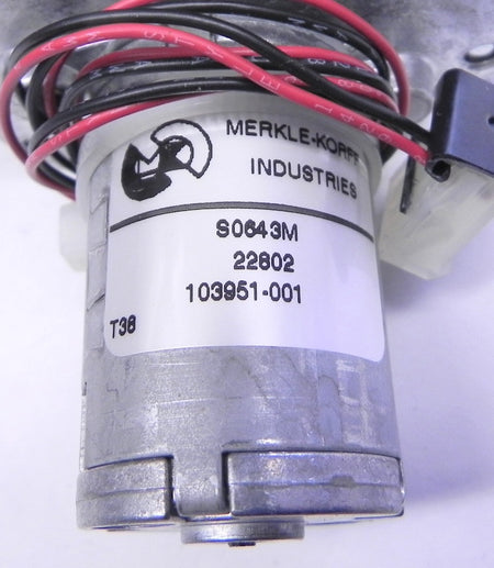 Merkle-Korff Ribbon Drive Gear Motor 103951-001 - Advance Operations