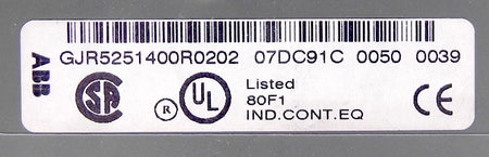 ABB Advant Controller 31 GJR5251400R0202  07 DC 91 - Advance Operations