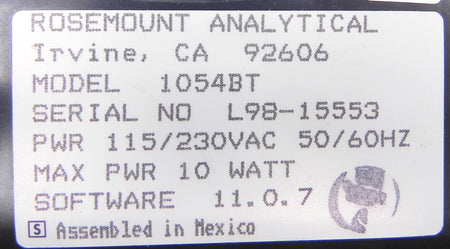 Rosemount Conductivity Microprocessor Analyzer 1054BT - Advance Operations