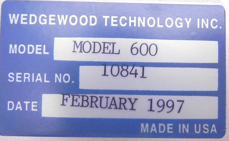 Wedgewood pH Monitor Model 600 - Advance Operations