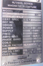 Load image into Gallery viewer, Foxboro Magnetic Flowmeter  2801-SABA-TSA-G 1&quot; - Advance Operations
