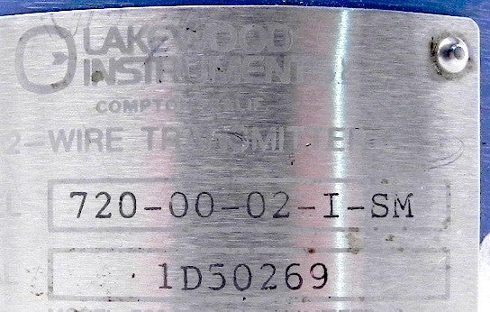 Lakewood 2 Wire Transmitter  720-00-02-I-SM Used - Advance Operations