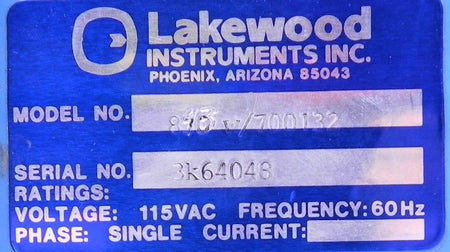 Lakewood Process Control 843W/700132 Series 800 - Advance Operations